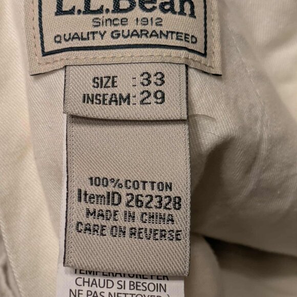 L.L. Bean Convertible Cargo Pants Mens 33 x 29 Cotton No Tags Never Washed - EUC - Picture 9 of 14